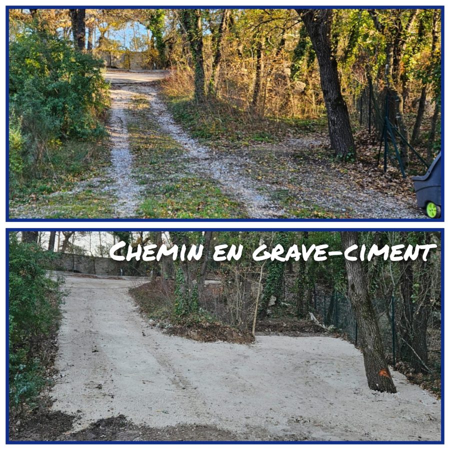 Réfection chemin avec grave ciment - MICHELS 2023
