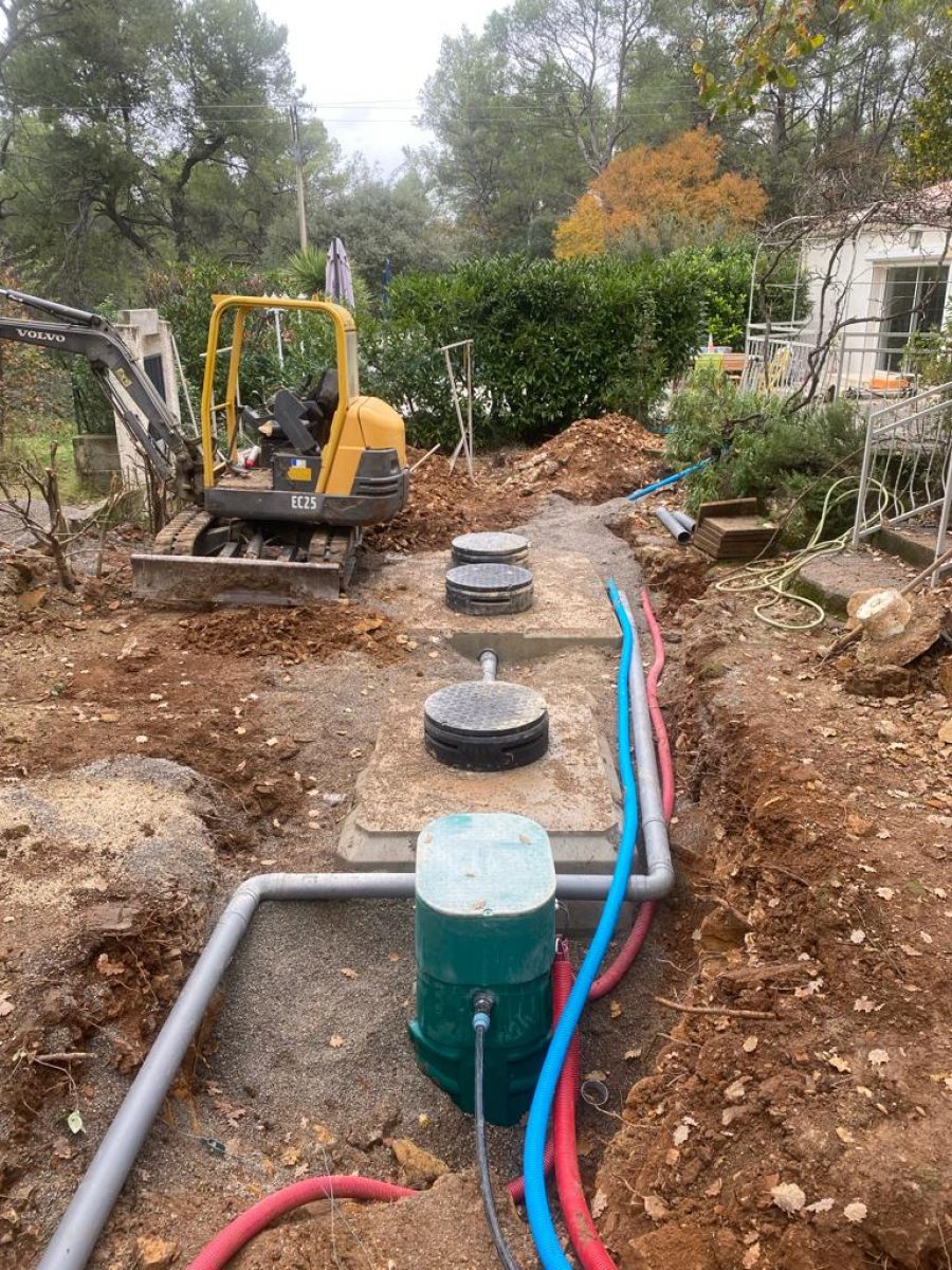 Fin de pose filtre compact 10EH avec réseaux et poste relevage