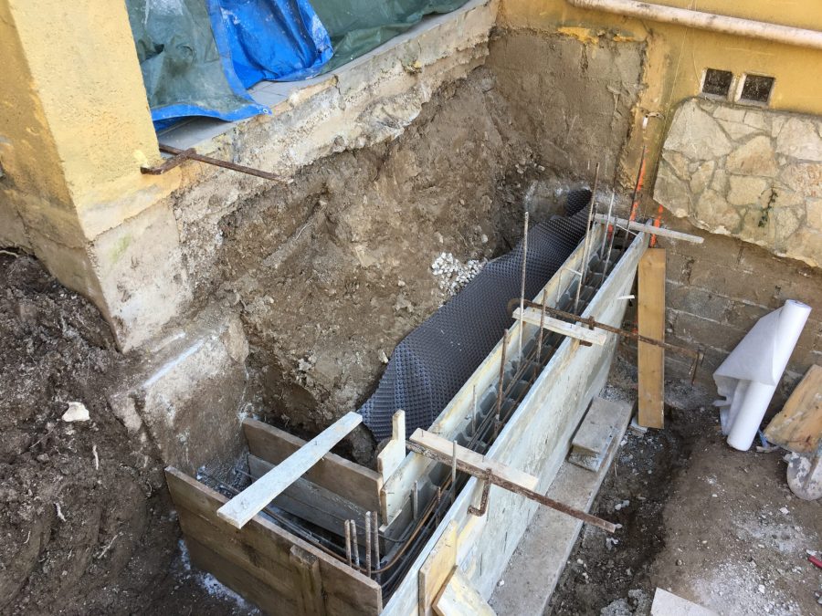 fondations extension villa -sur Belcodene- juillet 2022