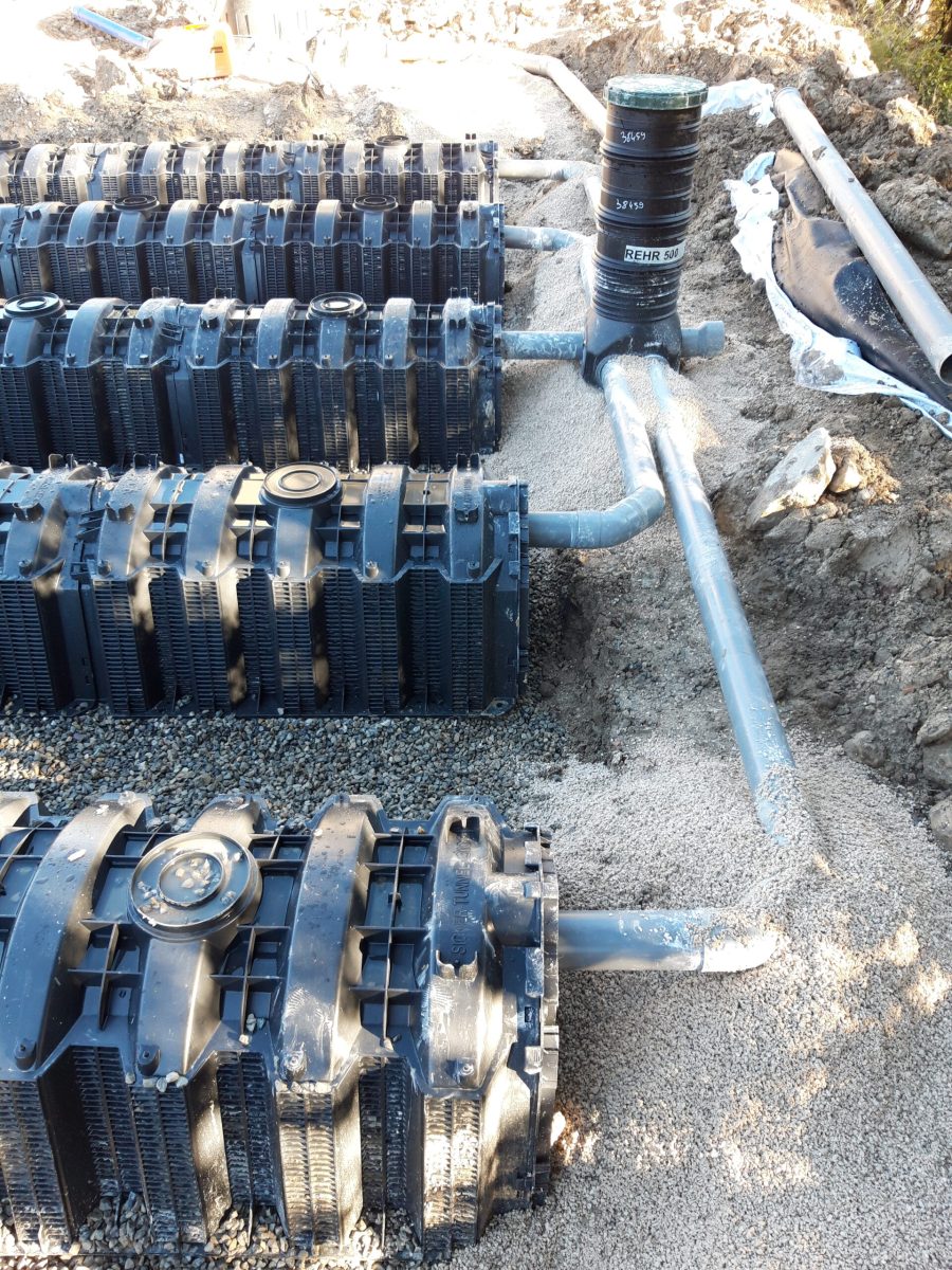 Raccords regards aux tunnels à Belcodène en décembre 2022