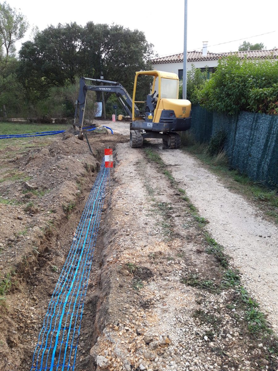 Réseau AEP sur la commune de BELCODENE en Décembre 2023